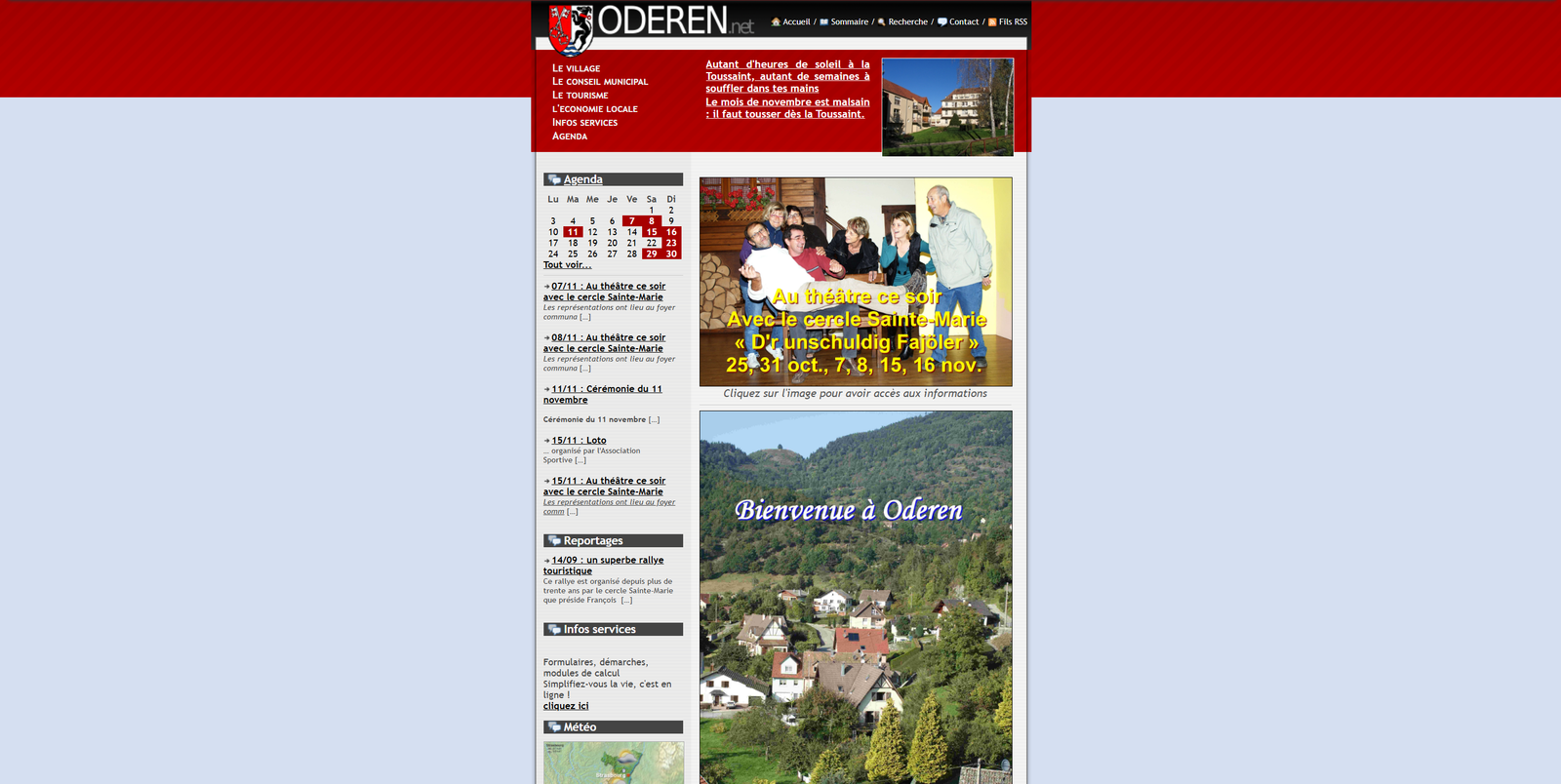 Archive du site du village d’Oderen : agenda, actualités associatives et photographies du village en 2008.